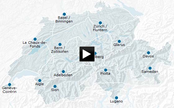 Temperaturen Engadin / Schweiz